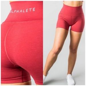 Alphalete Revival Shorts Coral Red